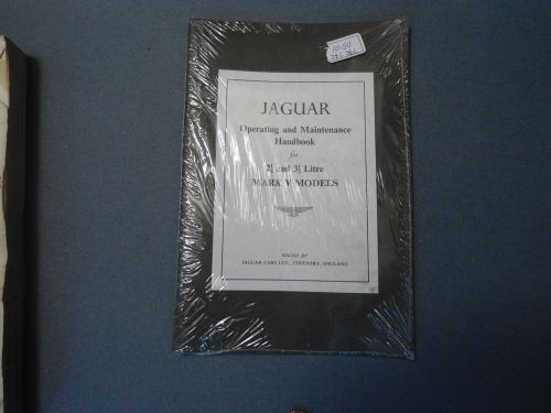 Jaguar mk v  5 &#034;original&#034; owners manual