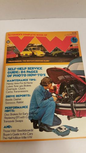 1976 complete book of volkswagen 4th edition  &#034;cool vintage retro book&#034;