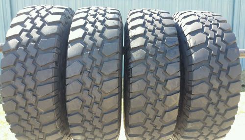 37/12.50r16.5 bf goodrich baja t/a hummer (4) tires 90-95% tread 37x12.50x16.5