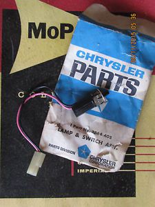 Glove box light and switch 1969 1970 chrysler imperial nos mopar 2864405