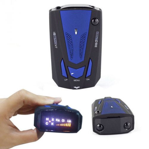 Vb 360° car detector anti radar detector russian/ english vehicle speed control