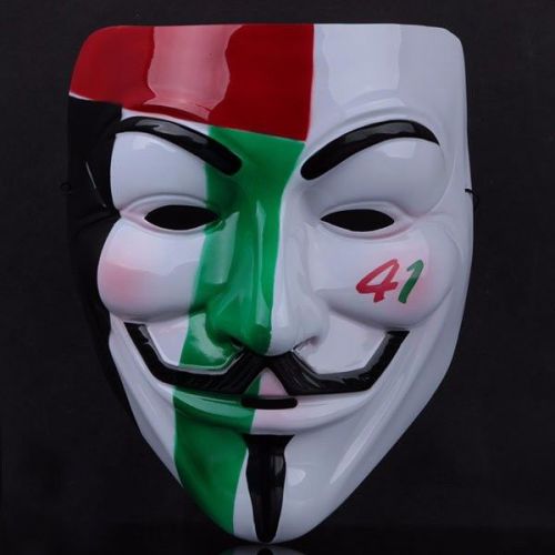 Painted masks v for vendetta masquerade party horror halloween mask