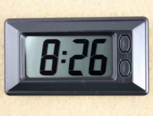 Digital dashboard clock and calendar, includes adhesive