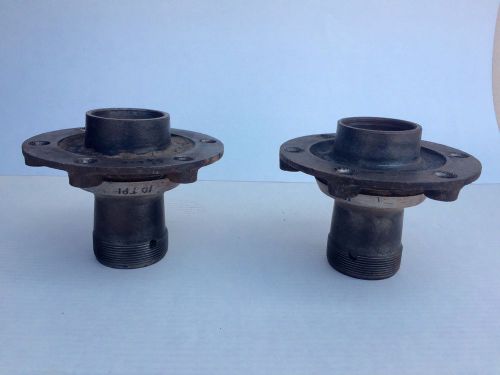 #4 houk front hubs, r&amp;l, (2) 10 threads per inch, early 6 pin drive