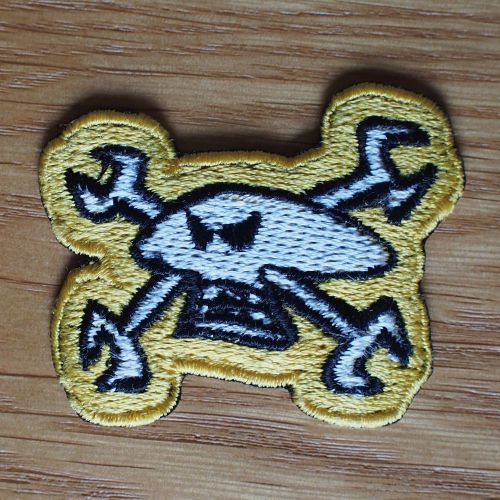 Motorcycle biker cloth patch vest isle of man tt guy martin skull and spanners