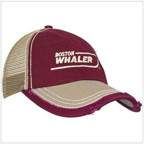 Boston whaler boats red/tan old washed cap
