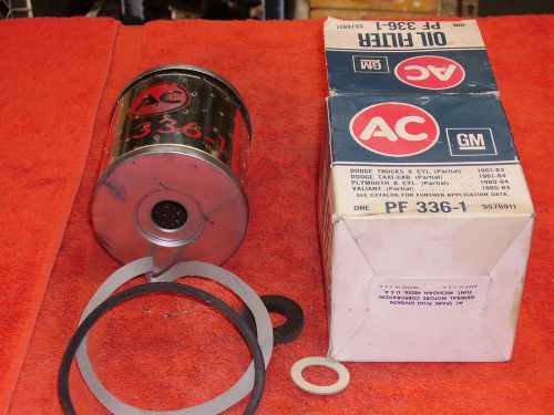 1959-76 dodge/plymouth and valiant pf-336-1 oil filter.