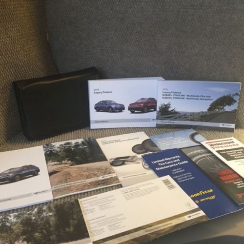 2015 subaru brz owners manual set with navigation guide, supplements and case