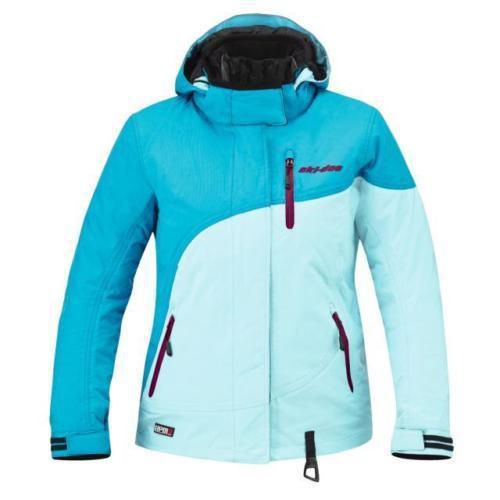 Ski-doo mcode jacket with insulation 4406590676 female medium m aqua