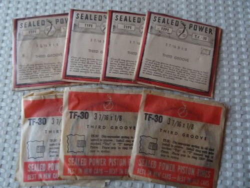 7 sealed power type tf 30 piston rings - 3 7/16 x 1/8 - made in usa