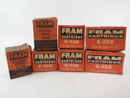 Vintage assortment of fram replacement cartridges (7)