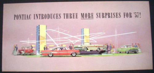 1957 pontiac sales brochure bonneville fuel injection safari wagon la parisienne