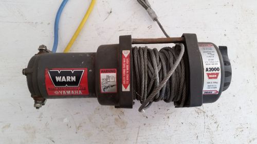 Used warn a2000 atv winch 2000 lb,12v,3/16&#034; wire, works fine