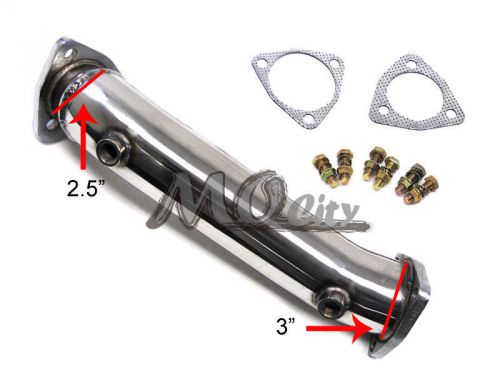 High flow cat-delete turbo downpipe test pipe for audi 97-05 a4 1.8t b5 b6 98 99