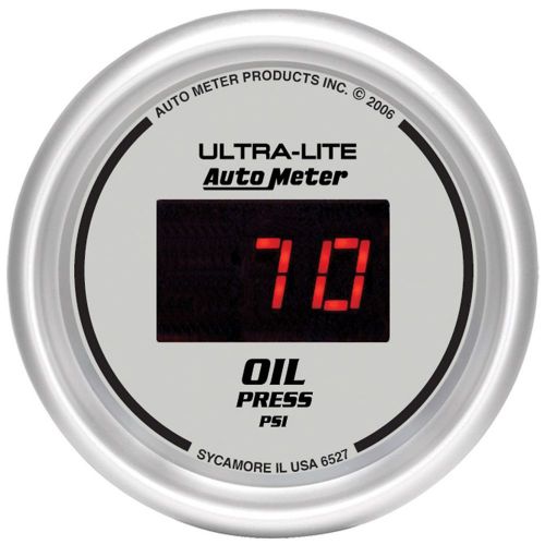 Auto meter 6527 ultra-lite; digital oil pressure gauge