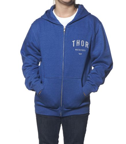 Thor shop youth girls zip up hoodie royal heather/blue