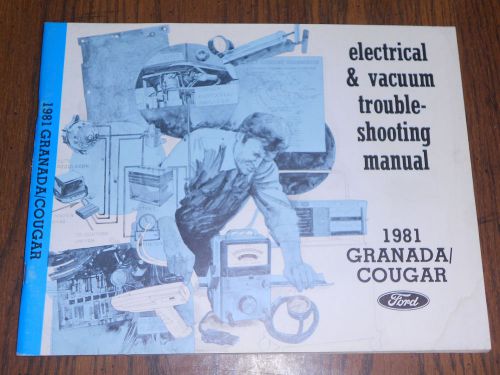 1981 ford granada / mercury cougar / wiring &amp; vacuum diagram shop manual
