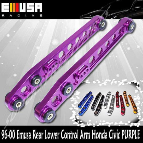 Emusa rear lower control arms for 1996-2000 honda civic   purple