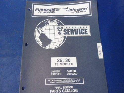 1996 evinrude johnson parts catalog , 25, 30 te models