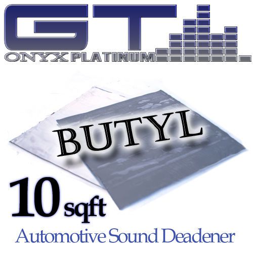 New 10 sqft gtmat onyx platinum butyl auto sound noise deadening deadener sheet