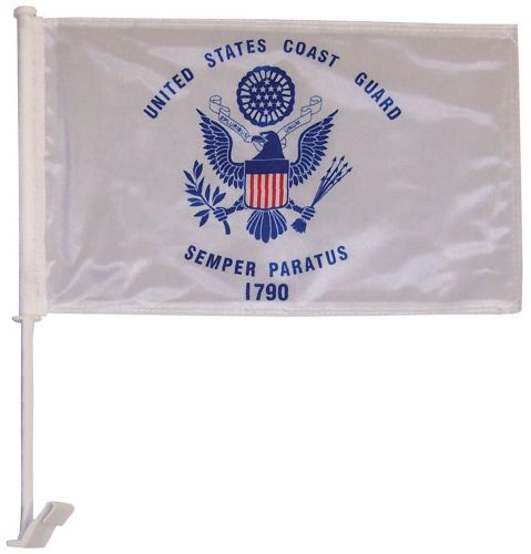 In the breeze 3805 u.s. coast guard car flag