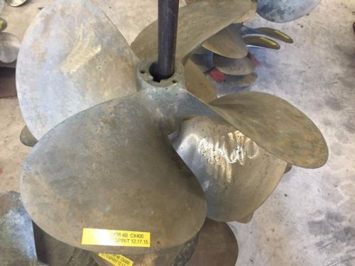 R/l 28x38 4-blade 2.5&#034; bore nibral cx-400 excellent boat propellers
