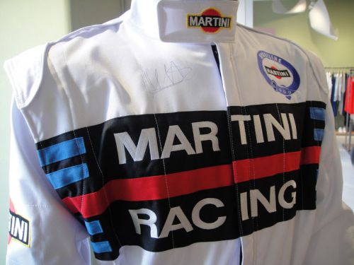 Signed markku alen martini racing suit lancia 037 delta s4 rally car rallye kart