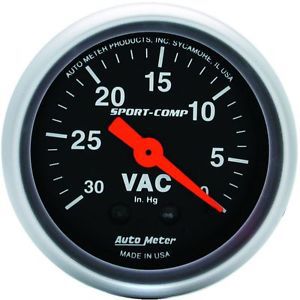 Autometer vacuum gauge new 3384