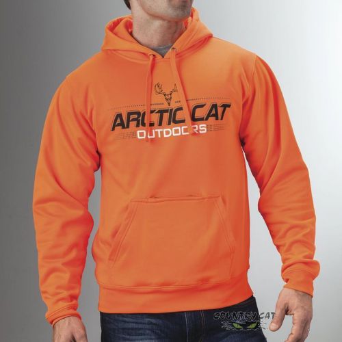Arctic cat men&#039;s orange koozie hoodie sweatshirt pullover - orange - 5268-55_