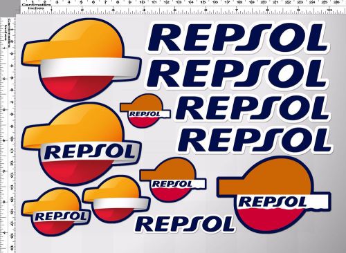 1set. repsol lube auto racing oil decals sticker printed die-cut motor sports