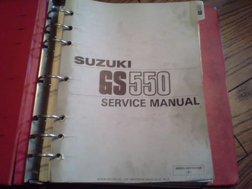 Oem 1983 suzuki gs550e / es / ld service manual in binder 99500-35010-03e