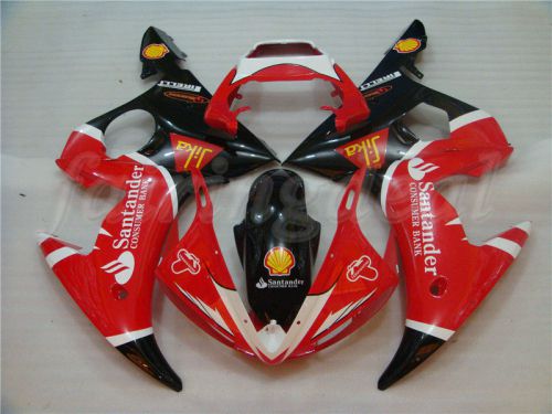 Red black injection molded fairing fit for yamaha 2003-2005 yzf r6 06-09 r6s f26