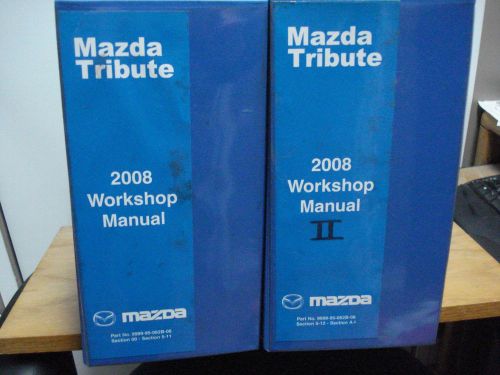 2008 mazda tribute workshop manual set
