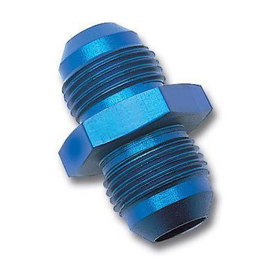 Russell 660380 fitting coupler straight male -12 an to male -12 an blue ea