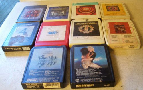 10 8 track tapes lot 10 rock &amp; roll ford chevy mopar 66 67 68 69 70 71 72 73 74