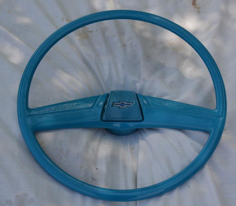 Refurbished gm chevrolet blue steering wheel for 1967-1972  pick up truck