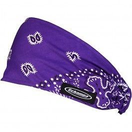 Schampa mini doo-z paisley headwraps purple/white