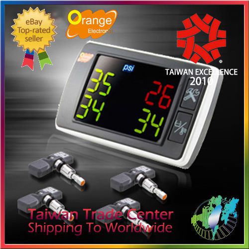 Special offer 2 pcs orange tpms p409s tire pressure monitoring system 4 sensors