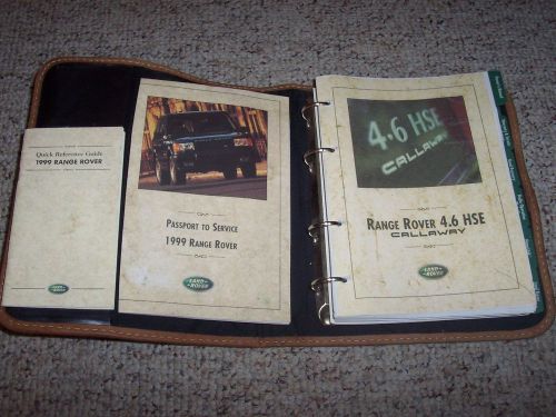 1999 land rover range rover callaway edition owner&#039;s owner user manual 4.6l hse