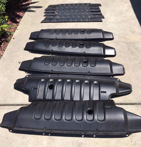 Lot of new 2016 jeep wrangler jk parts (6) top frame covers (5) front lower dam