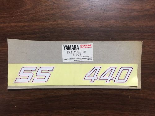 New original yamaha snowmobile decal ss 440 decal early 80&#039;s