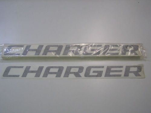 10 dodge charger 2&#034; x 27 universal decals blk authentic nascar racecar 082015-30