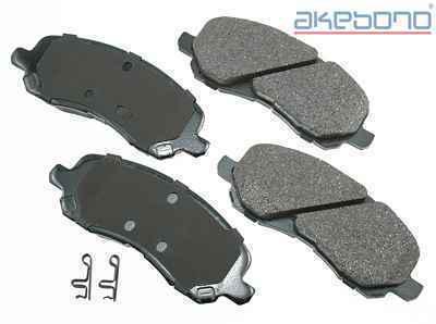 Akebono act866 brake pad or shoe, front-proact ultra premium ceramic pads