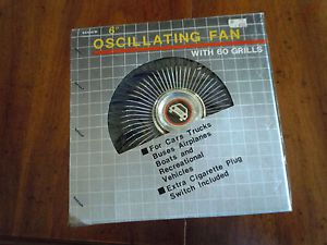Oscillating truck fan. 6&#034;. 12v. for cars, boats, planes, rvs, tractors. free shi
