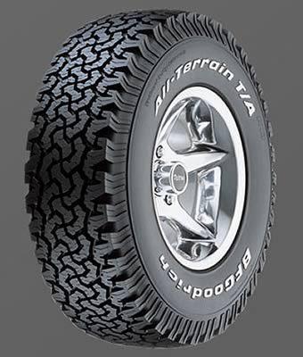 Bfgoodrich all-terrain t/a ko tire 235/75-15 solid white letters radial 29274