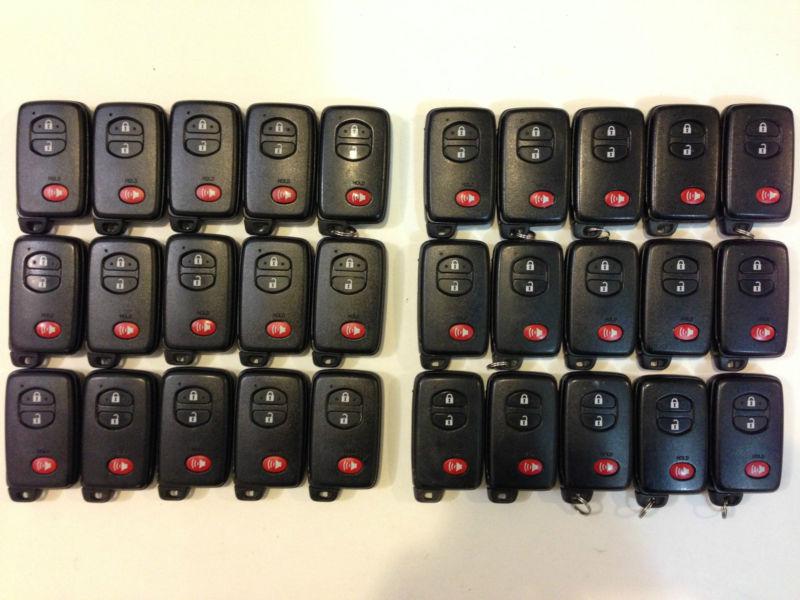 Hyq14acx lot of 30 toyota prius hybrid smart key less 10-12  remote oem keyless