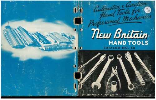 Antique 1940&#039;s-52 new britain + 1956 supplement auto tools manuals catalogs