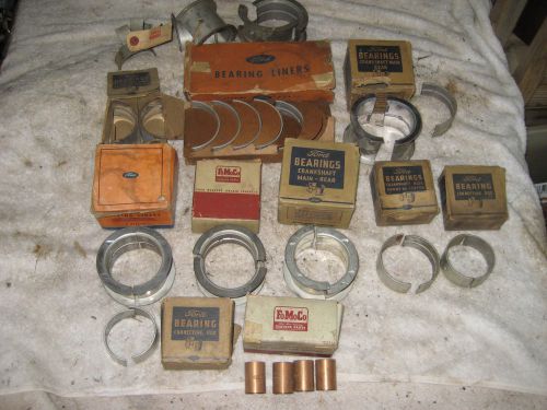 Vintage nos ford car engine bearings box lot