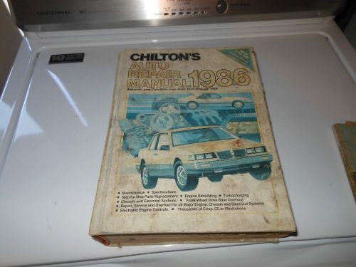 Chilton auto repair book manual truck van 1979 1986 amc buick gm gmc chevy ford