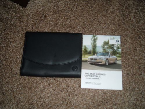 2013 bmw 6 series owners manual and leatheret cover
